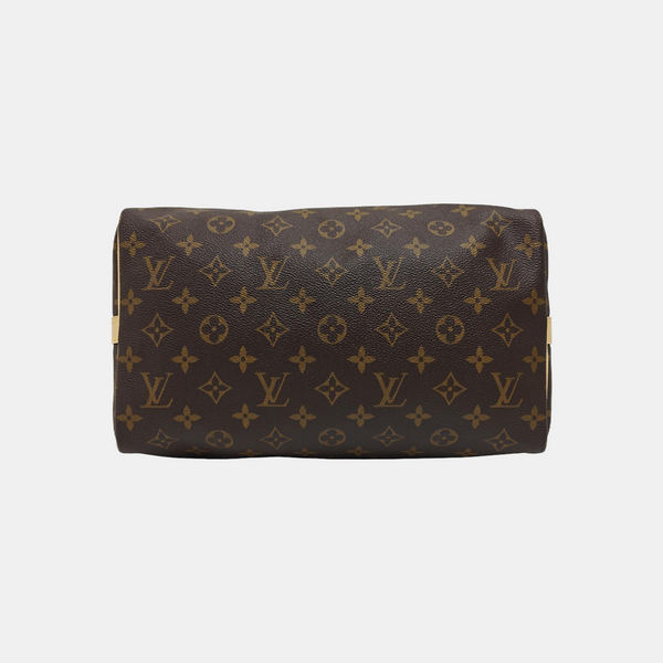 SPEEDY 30 Monogram Coated Canvas Brown