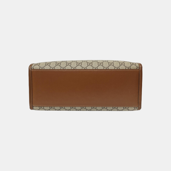 Retro Small Monogram Coated Canvas Brown