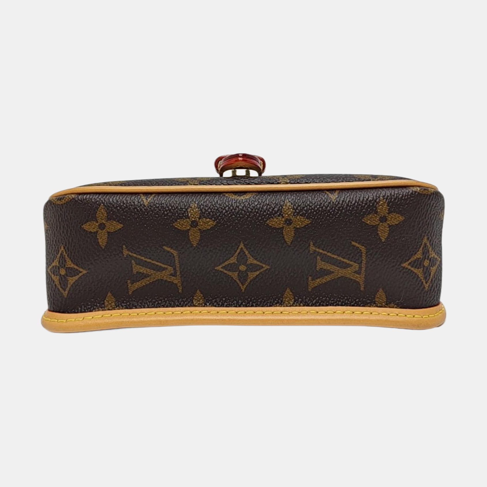 DIANE Nano Monogram Coated Canvas Brown