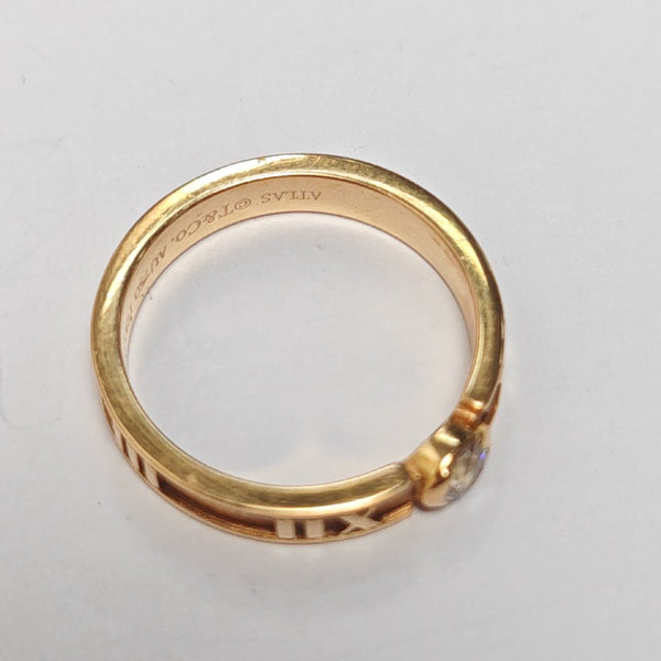 Atlas 18k Rose Gold Ring EU 46