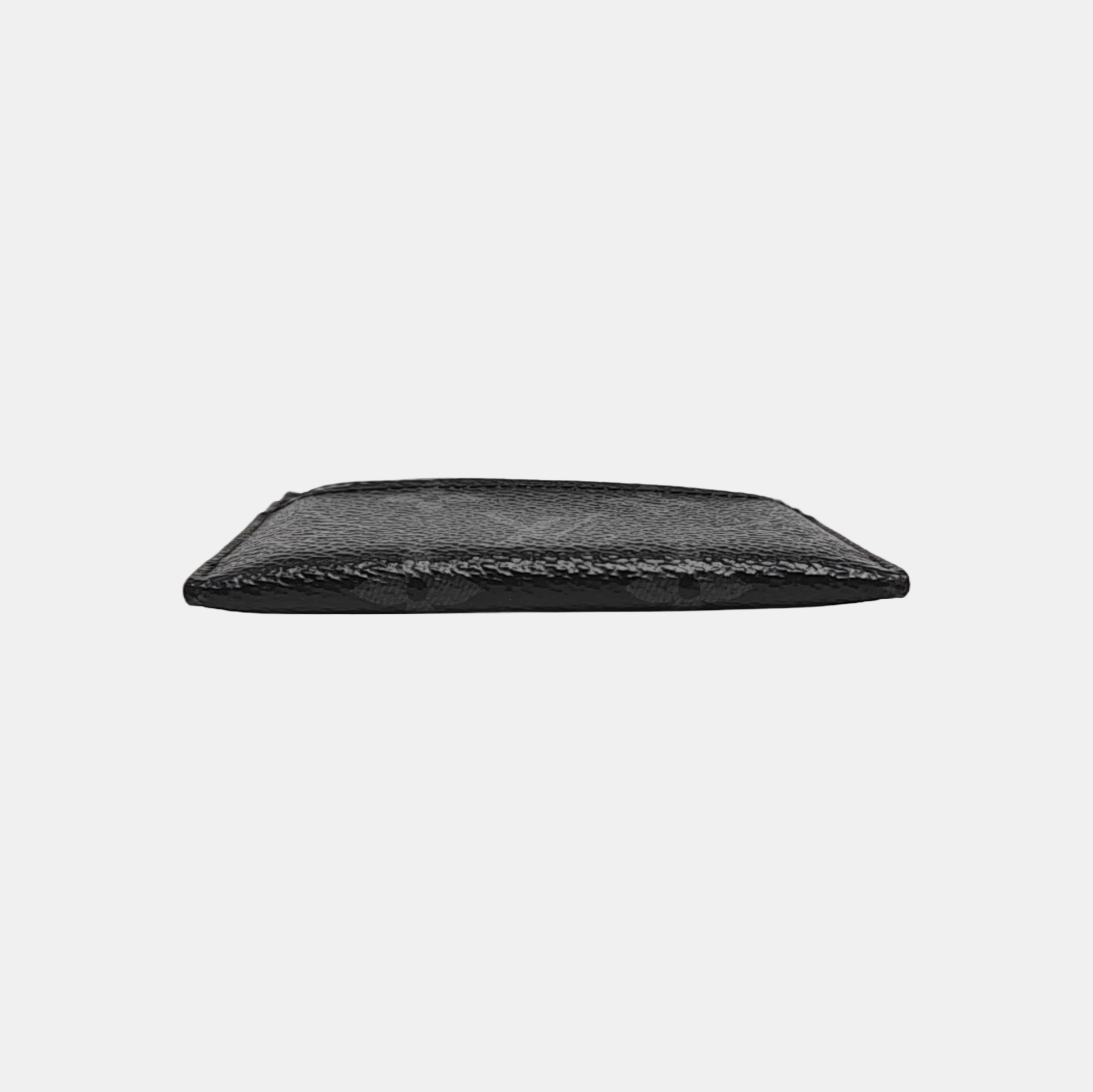 Monogram Coated Canvas Card Holder Black
