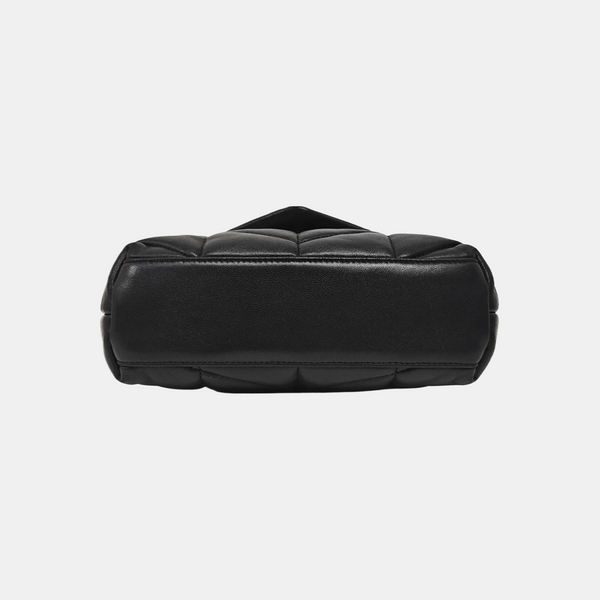 PUFFER Mini Chevron Lambskin Black