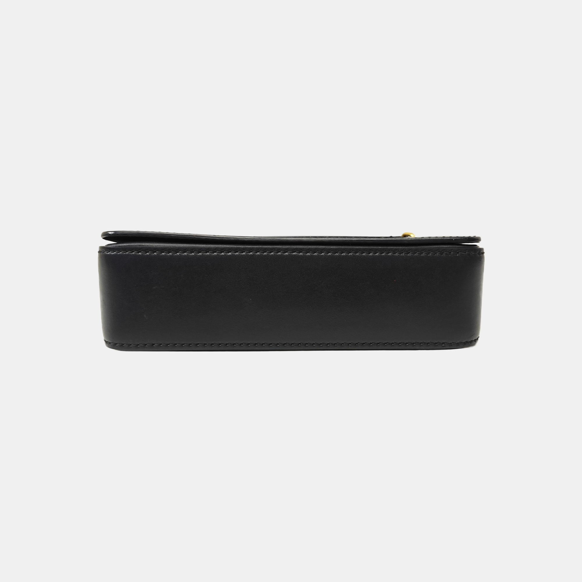 Calfskin Top Handle Bag Black