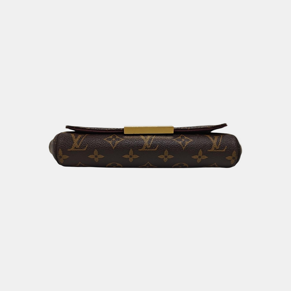 FAVORITE PM Monogram Coated Canvas Brown