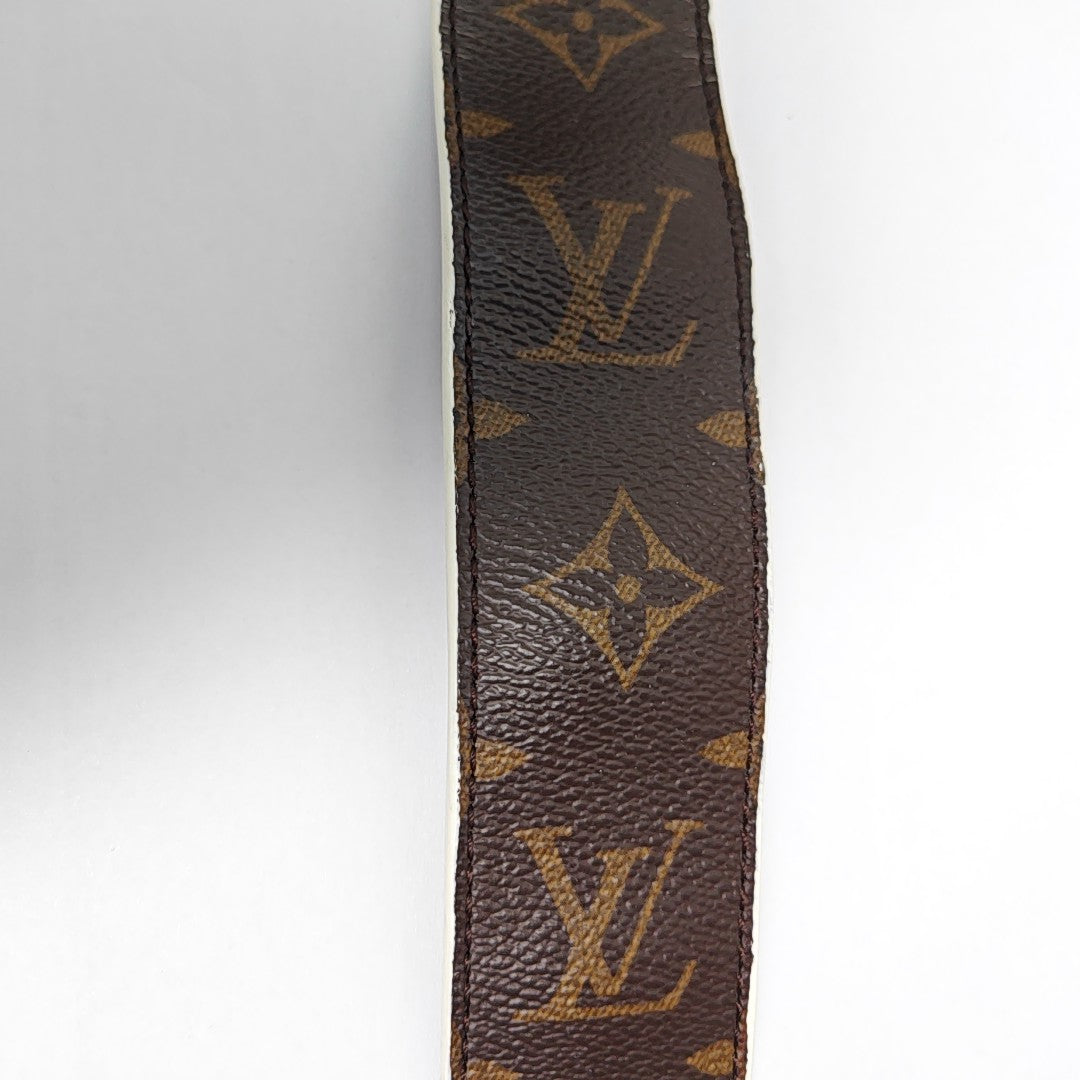 Monogram Coated Canvas Bag Strap Brown