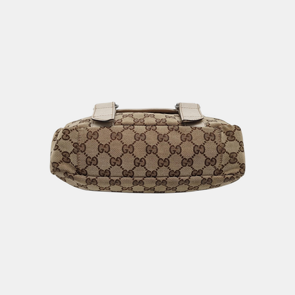 Monogram Canvas Shoulder Bag Black