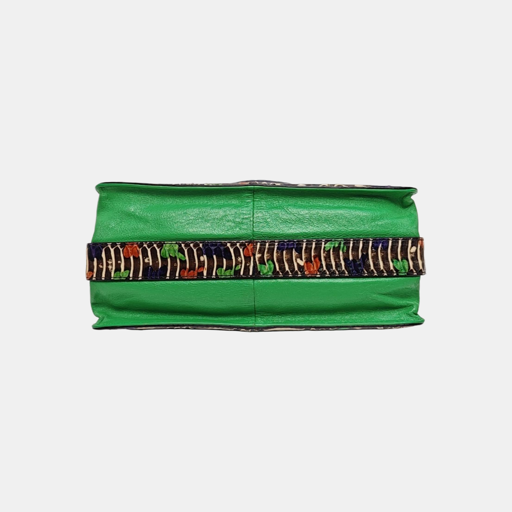 Quilted Calfskin Shoulder Bag Green