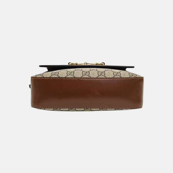 Horsebit 1955 Small Coated Canvas Beige
