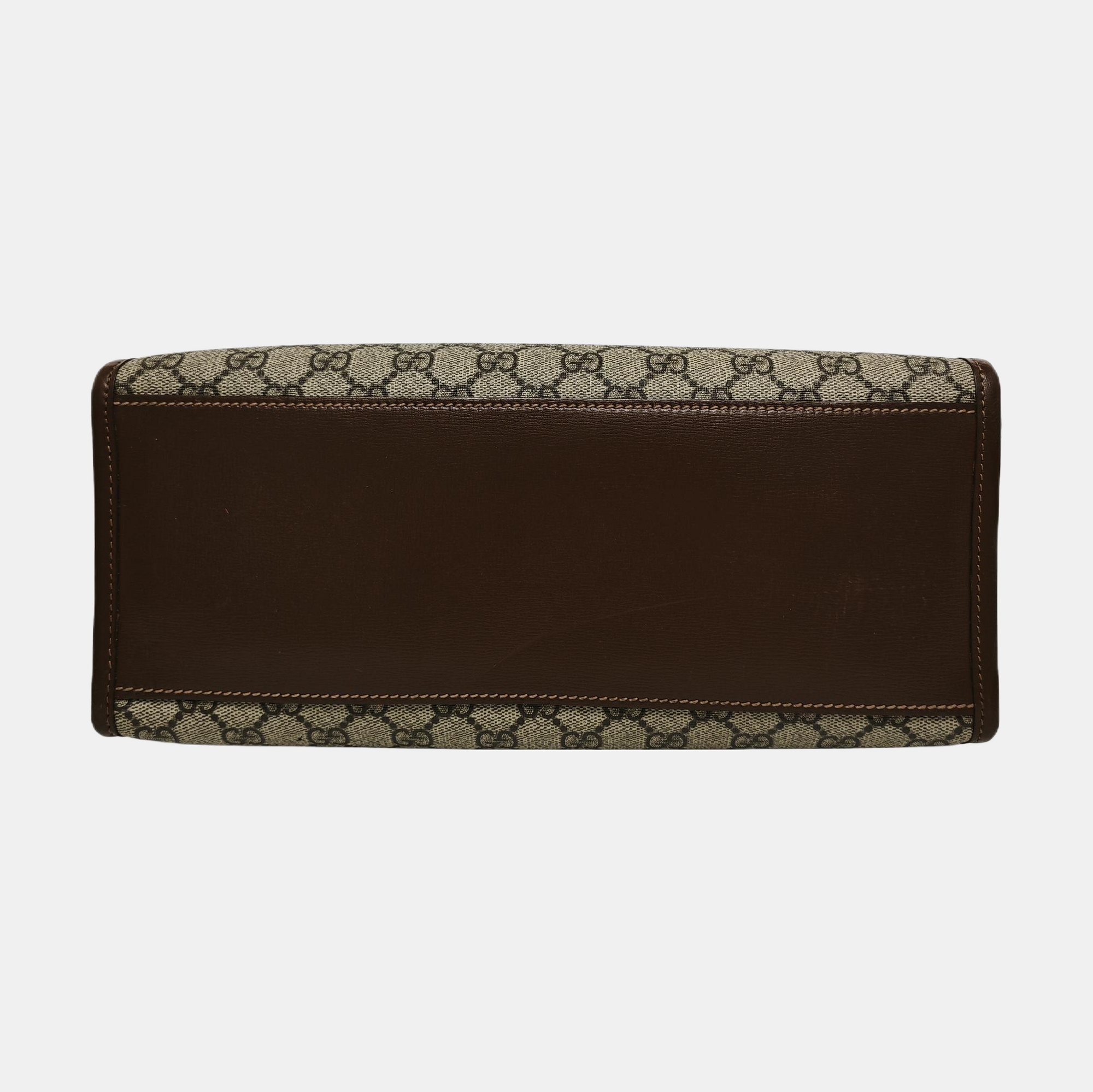 Retro Small Monogram Coated Canvas Brown