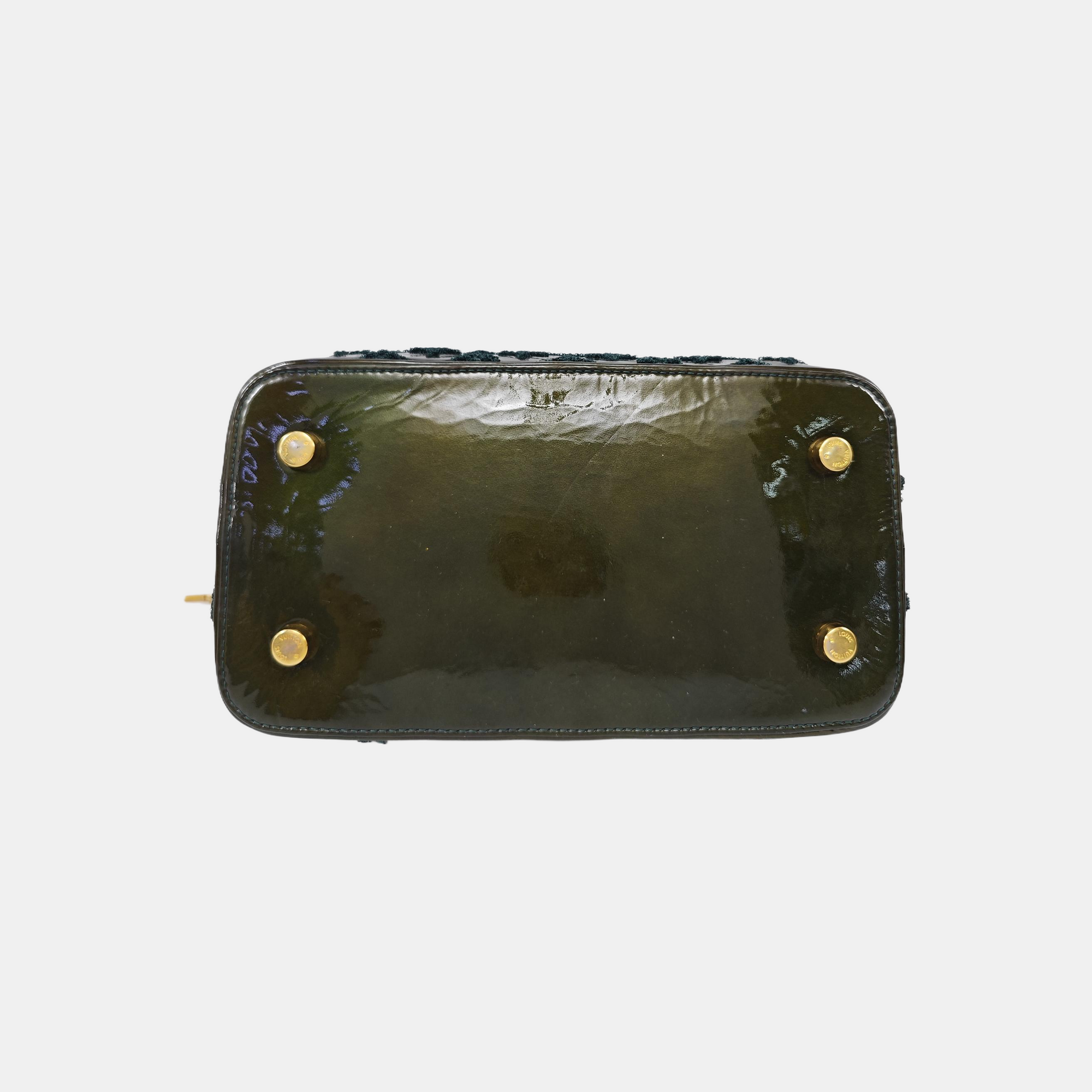 LOCKIT Monogram Patent Leather Green