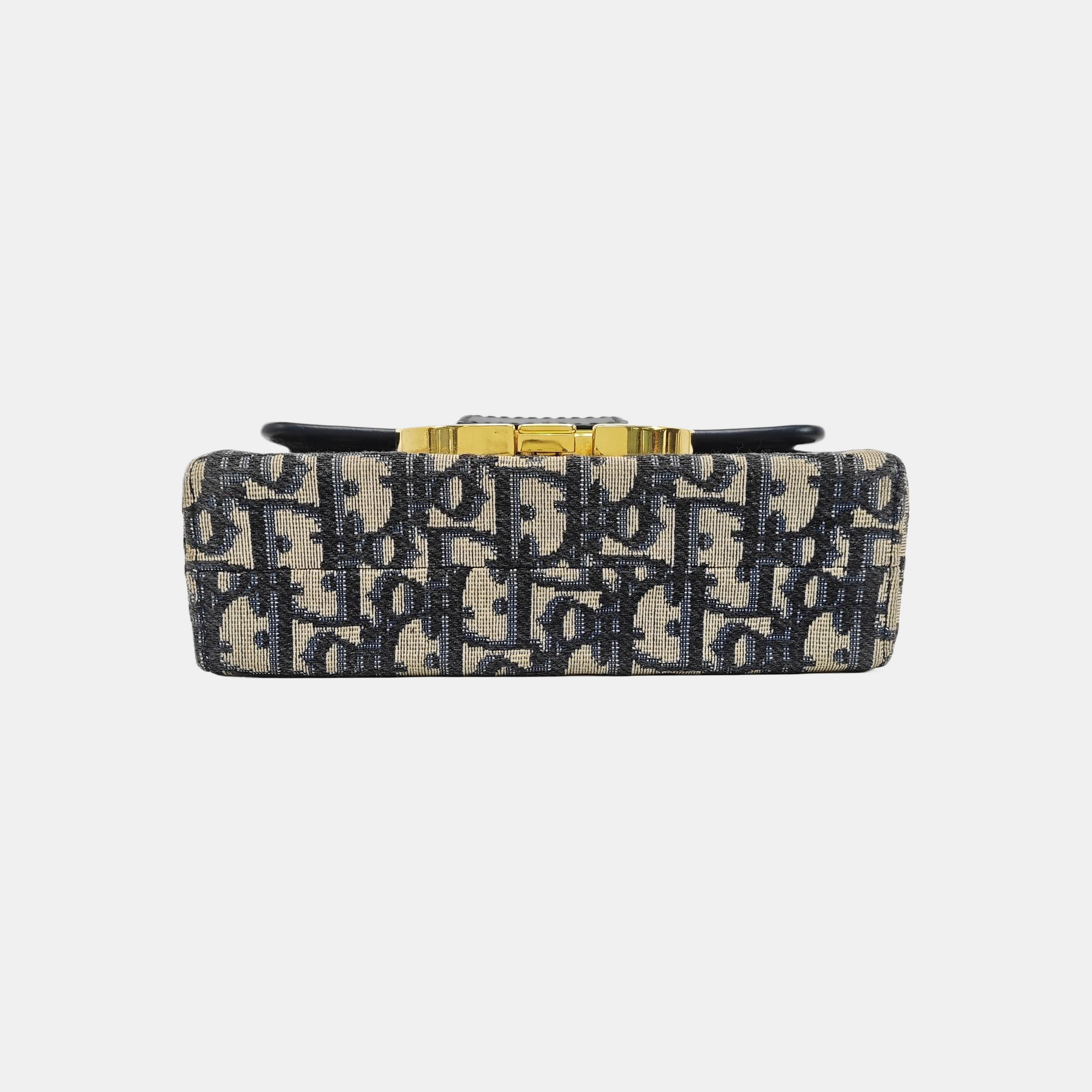 30 Montaigne Mini Oblique Canvas Blue