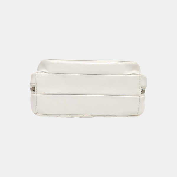CLASSIC FLAP Mini Quilted Calfskin White