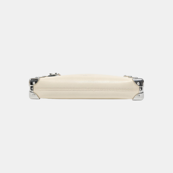 SIDE TRUNK Calfskin White