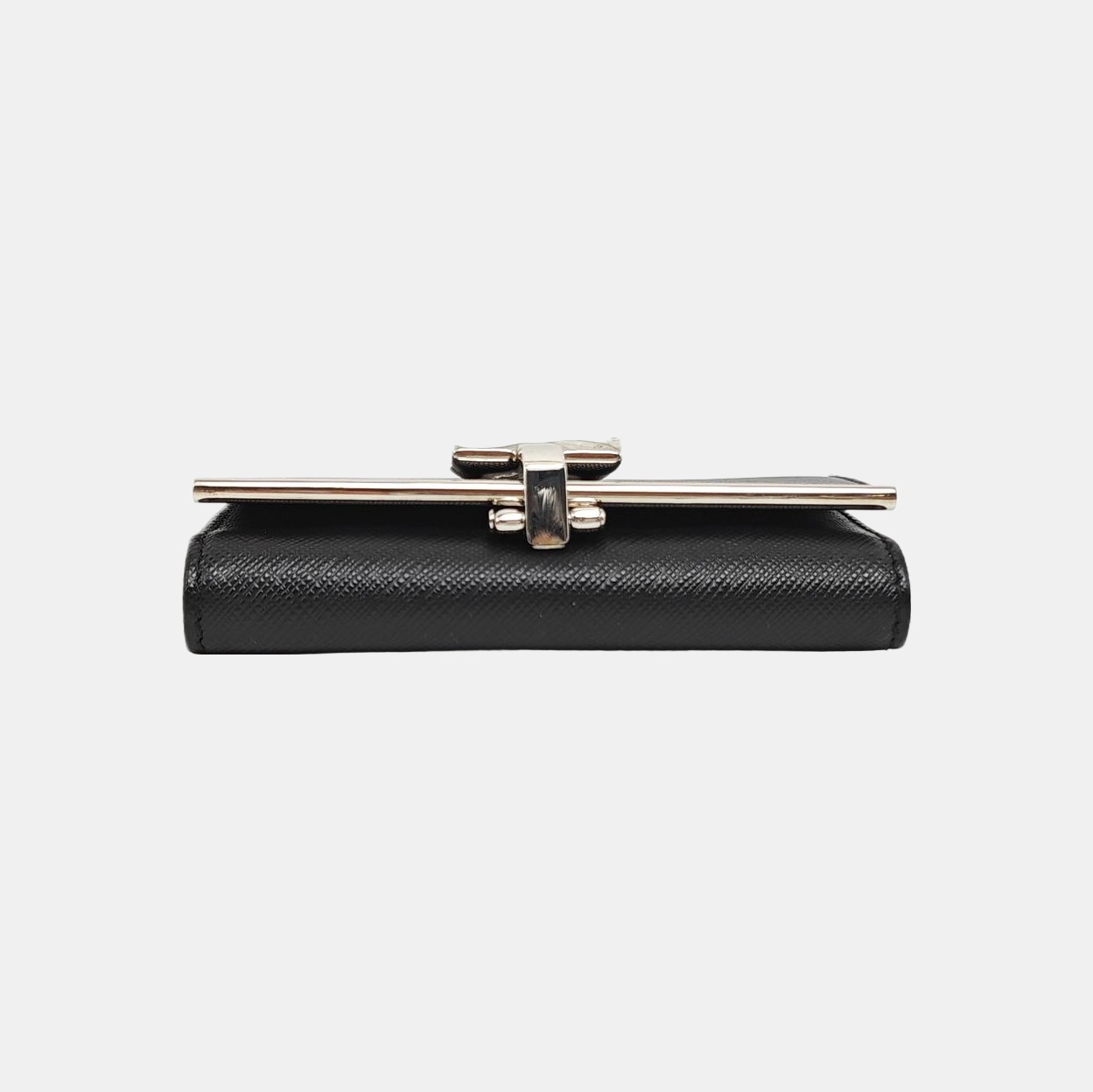Gancio Calfskin Black Key Pouch