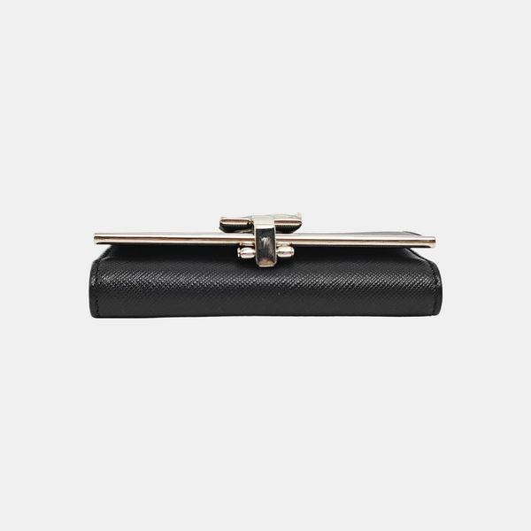 Gancio Calfskin Black Key Pouch