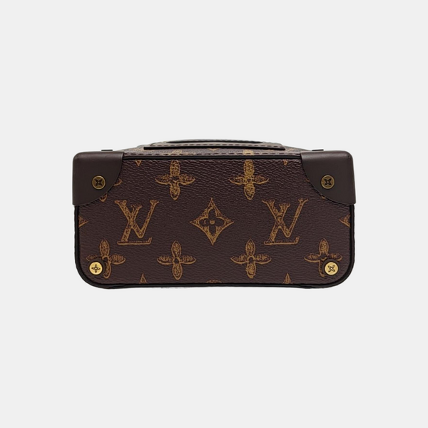 VERTICAL BOX TRUNK Monogram Coated Canvas Brown