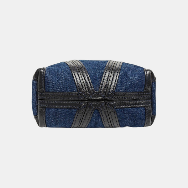 Canvas Shoulder Bag Small Blue