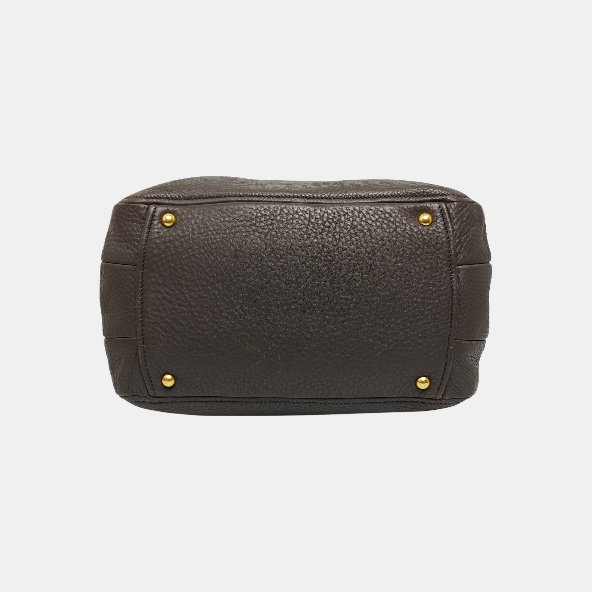 Calfskin Shoulder Bag Gray