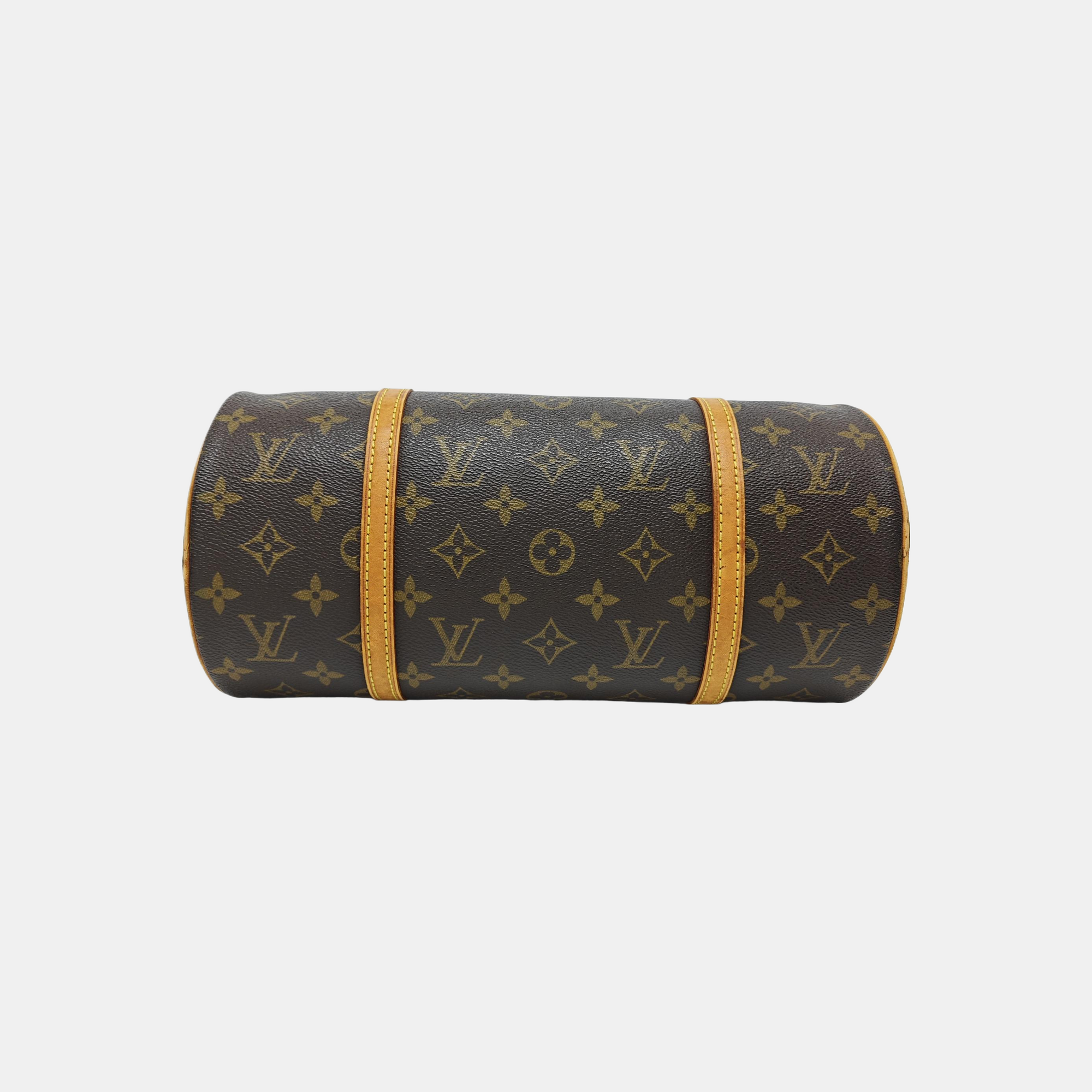 PAPILLON MM Monogram Coated Canvas Brown