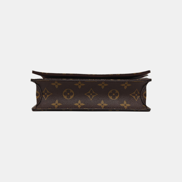 Lily Monogram Coated Canvas Brown