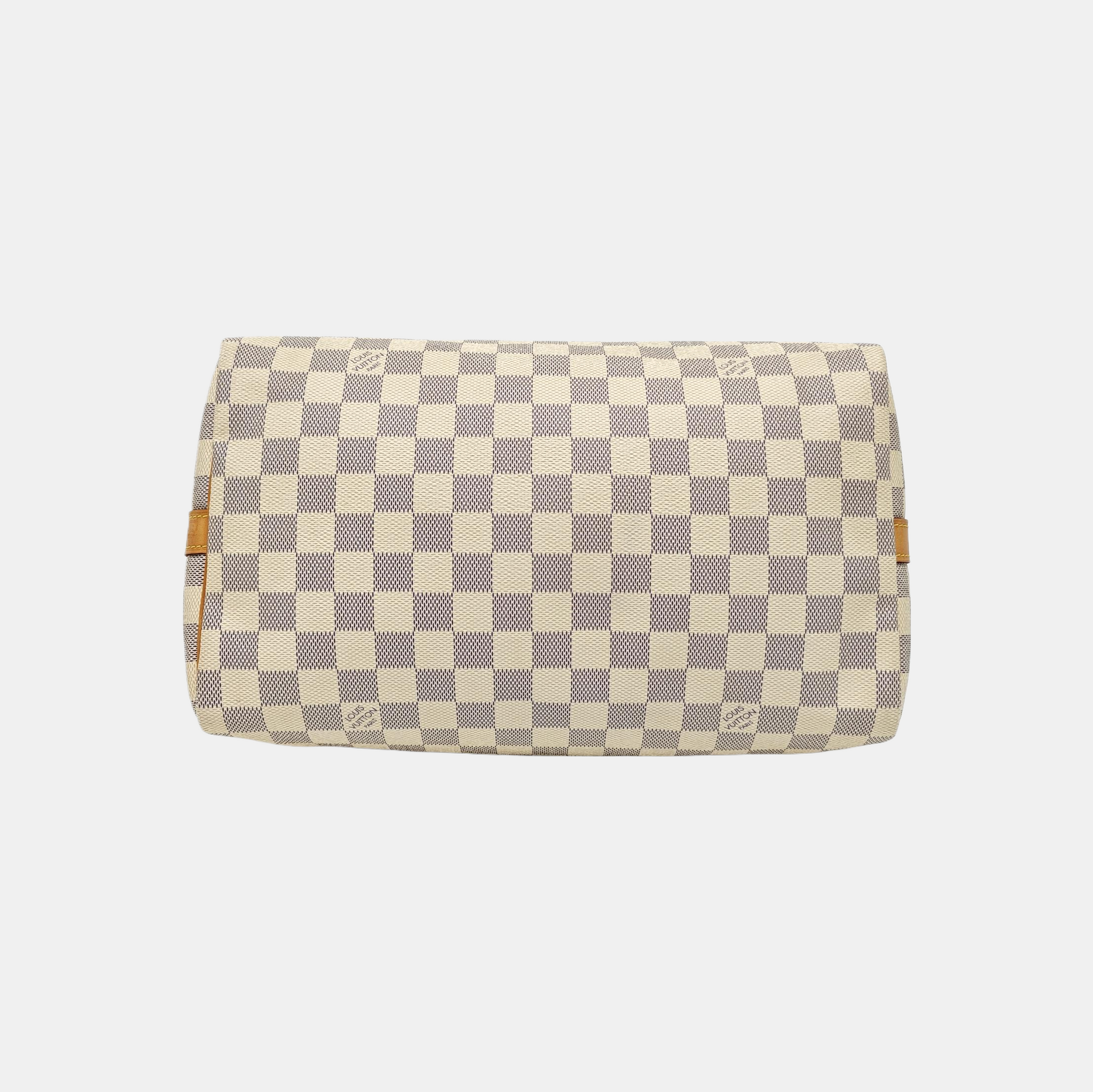 SPEEDY 30 Damier Azur Coated Canvas White