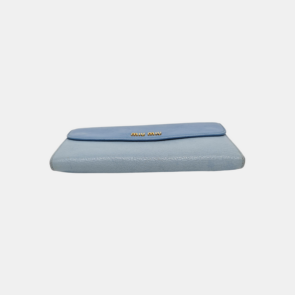 Calfskin Wallet Blue