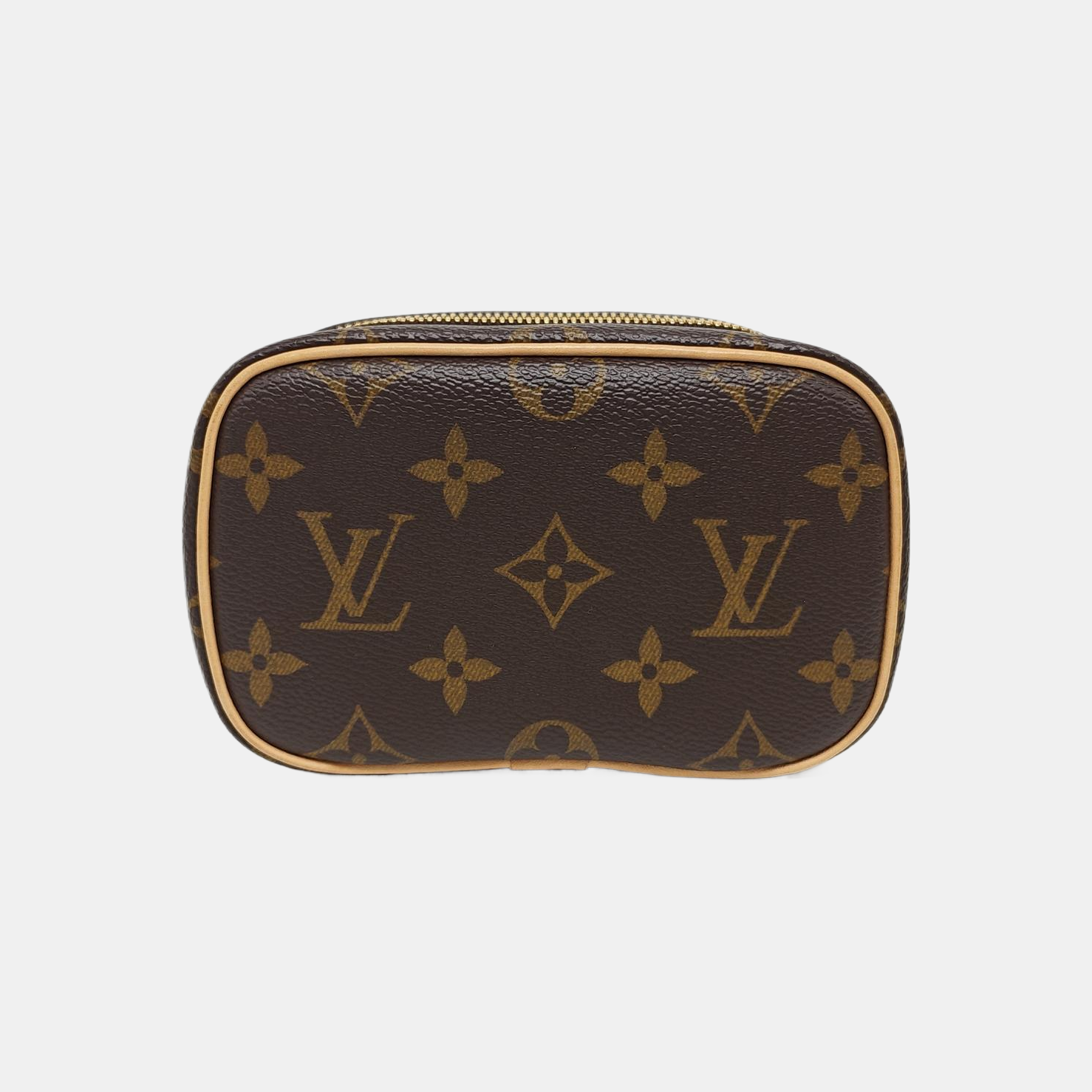 NICE Super Mini Monogram Coated Canvas Brown