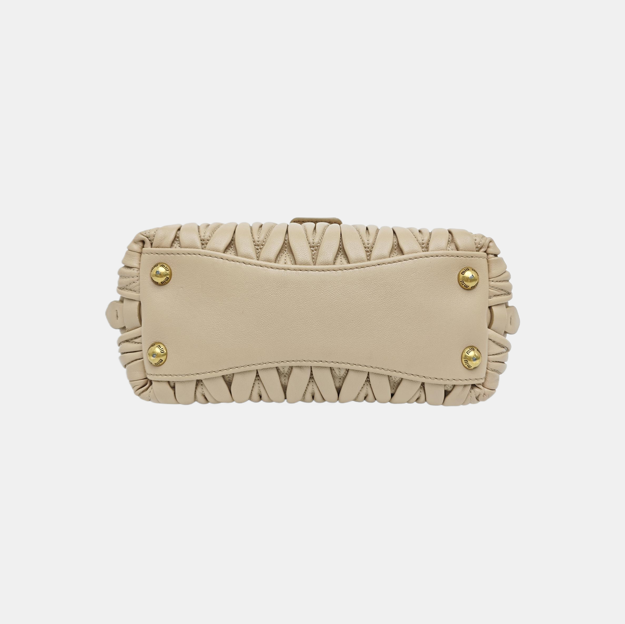 Matelassé Quilted Lambskin Beige