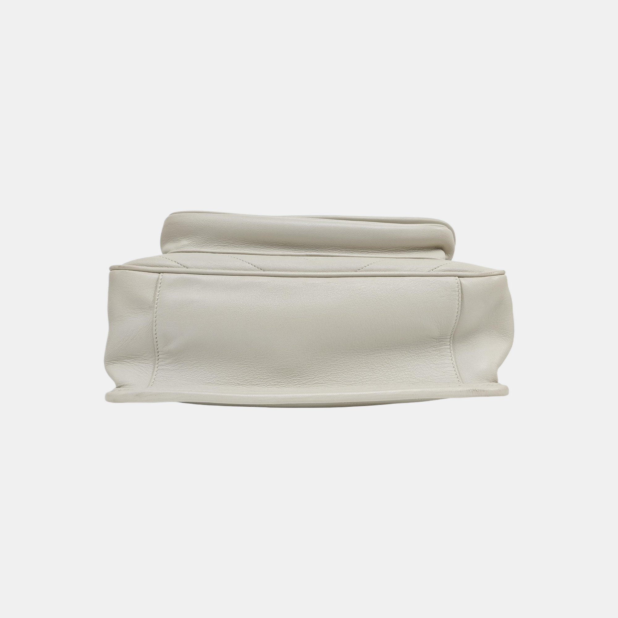 NIKI Medium Chevron Lambskin Gray