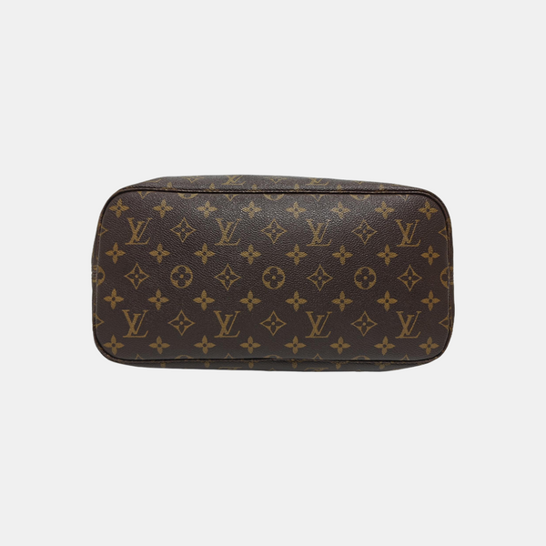 NEVERFULL MM Monogram Coated Canvas Brown