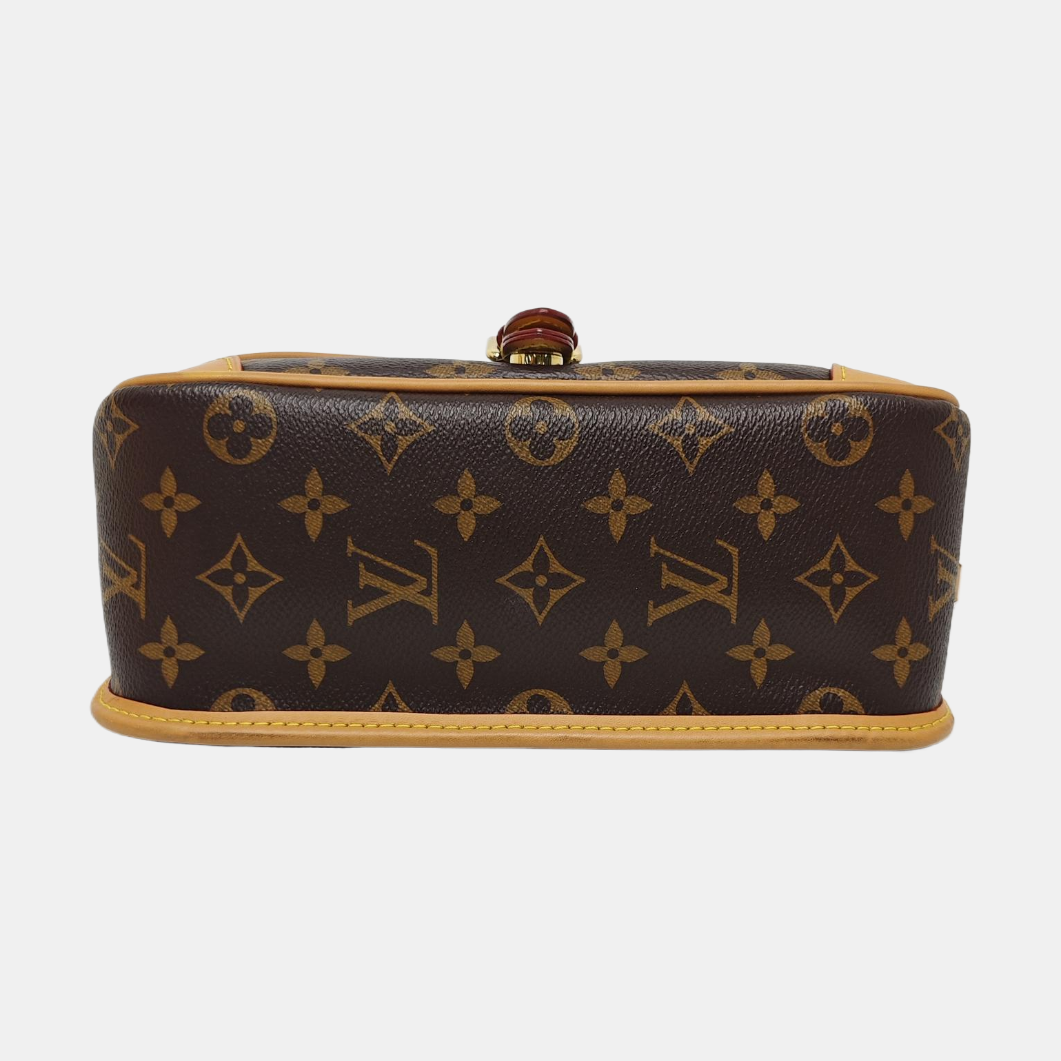 DIANE Monogram Coated Canvas Brown