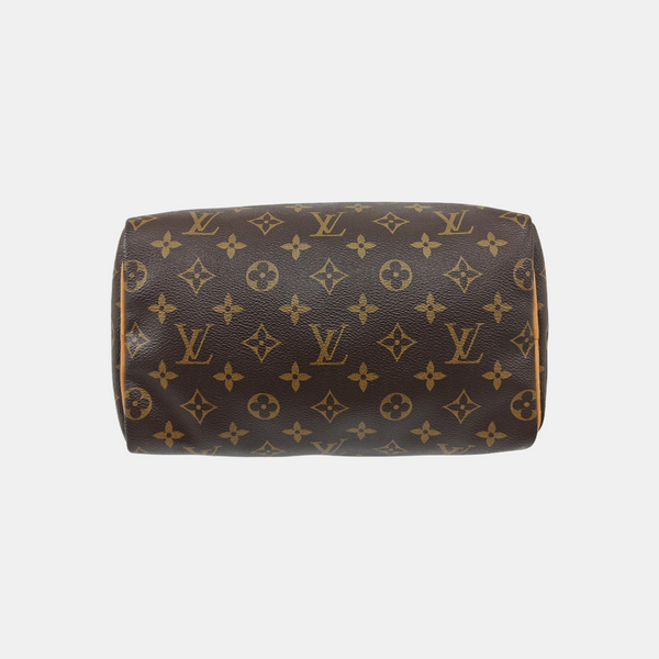 SPEEDY 25 Monogram Coated Canvas Brown