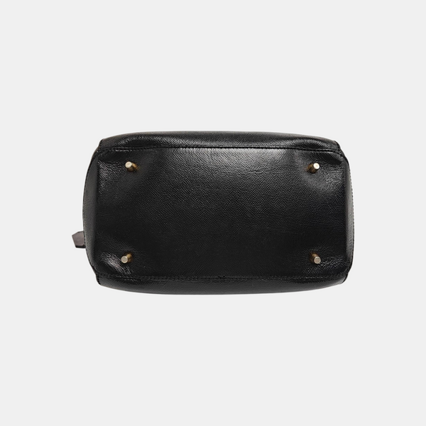 Calfskin Shoulder Bag Medium Black