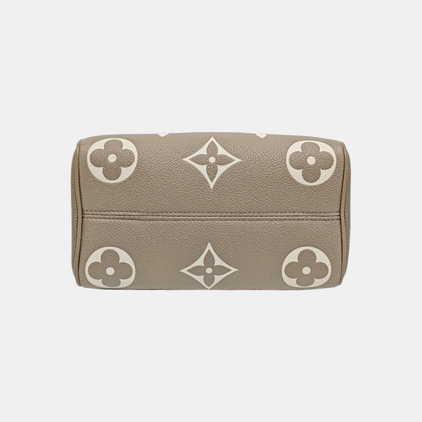 SPEEDY 20 Monogram Calfskin Gray