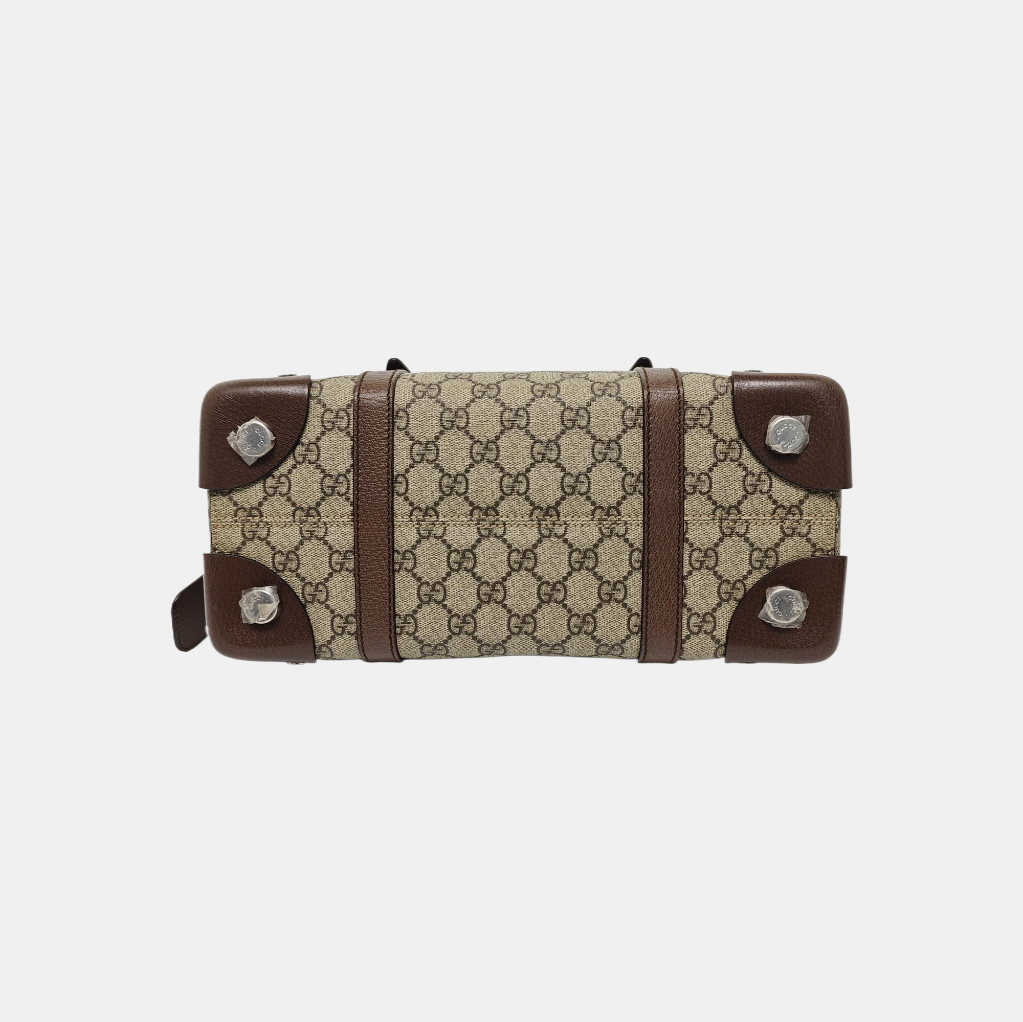 Monogram Coated Canvas Tote Bag Beige