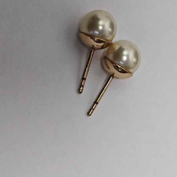 Dior Tribales Metal White Stud Earrings