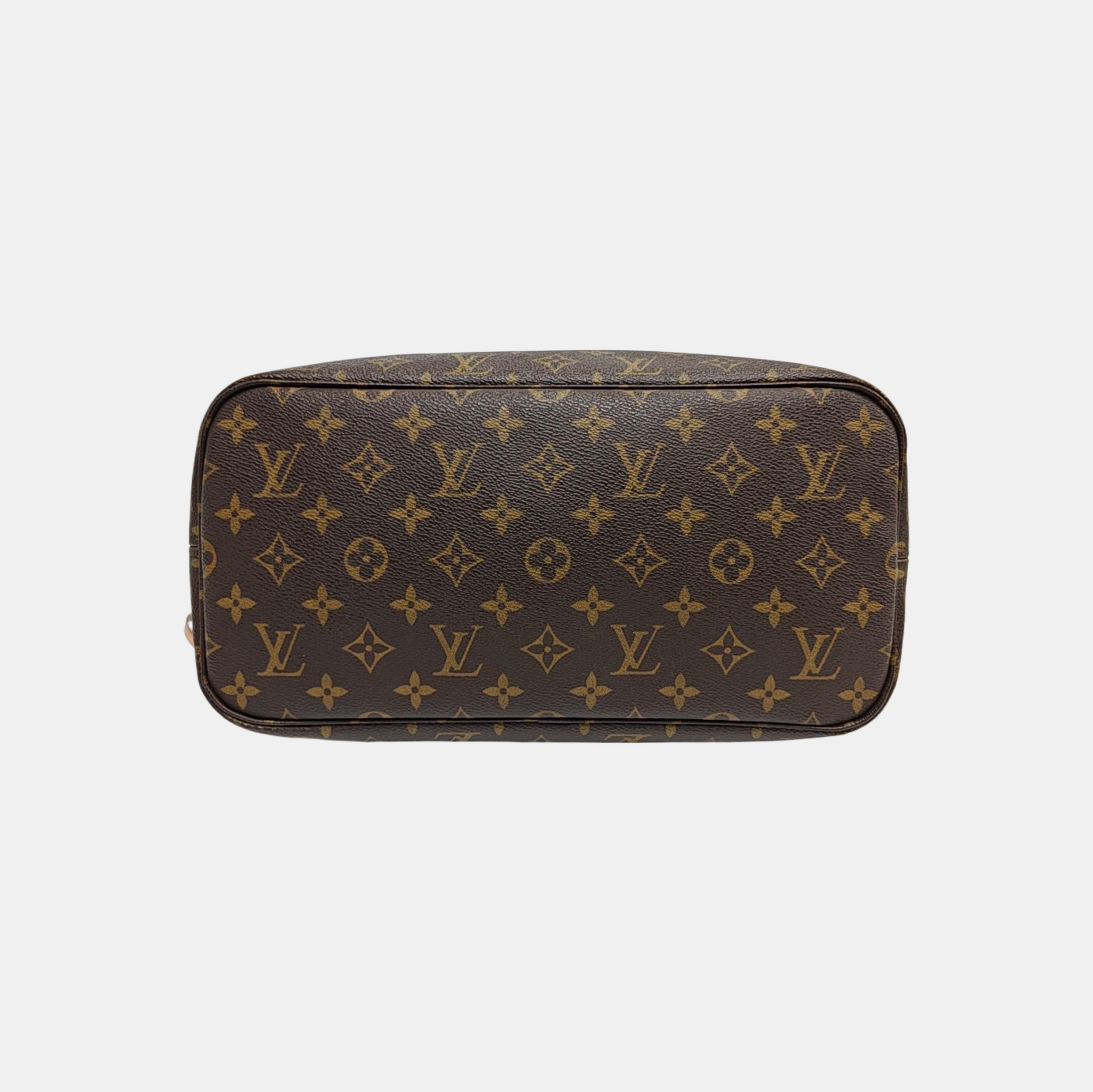 NEVERFULL MM Lona Monogram Revestida Marrón