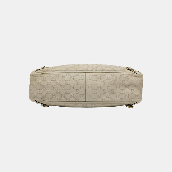 Monogram Calfskin Tote Bag Beige