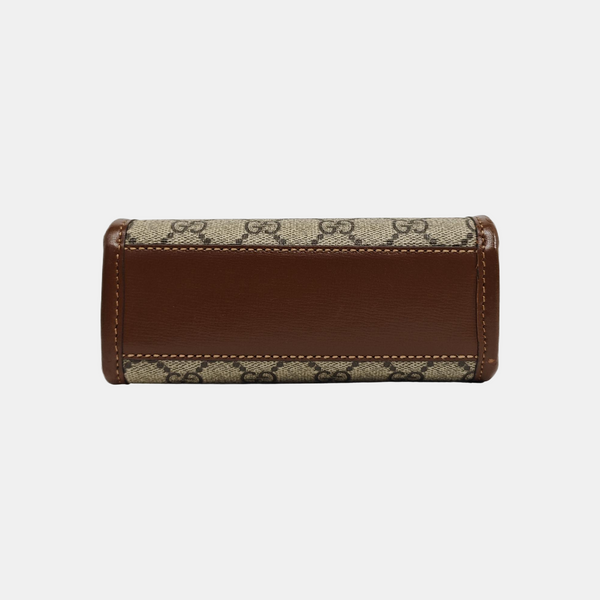 Retro Mini Monogram Coated Canvas Beige