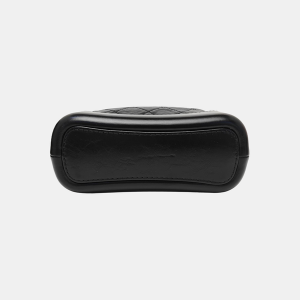 GABRIELLE Small Quilted Calfskin Black