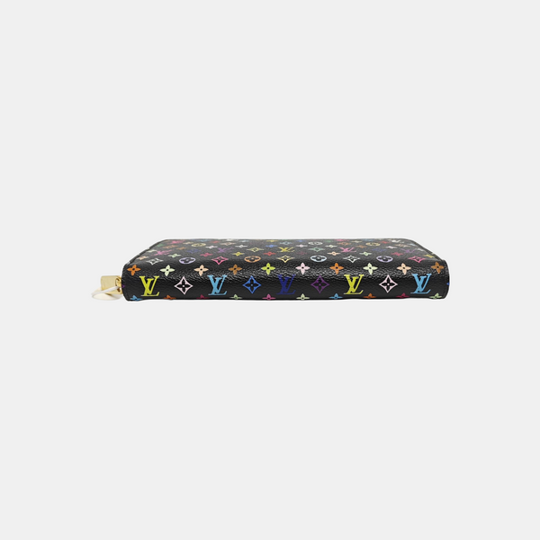 LV × TM ZIPPY Monogram Coated Canvas Black Wallet