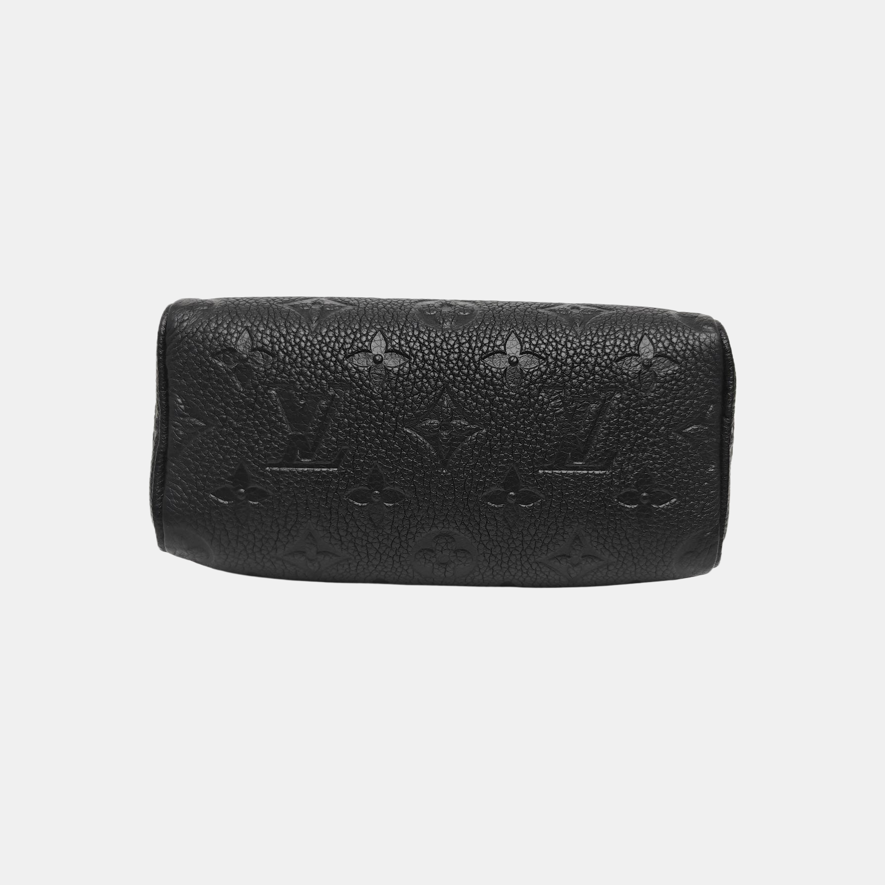 SPEEDY Nano Monogram Calfskin Black