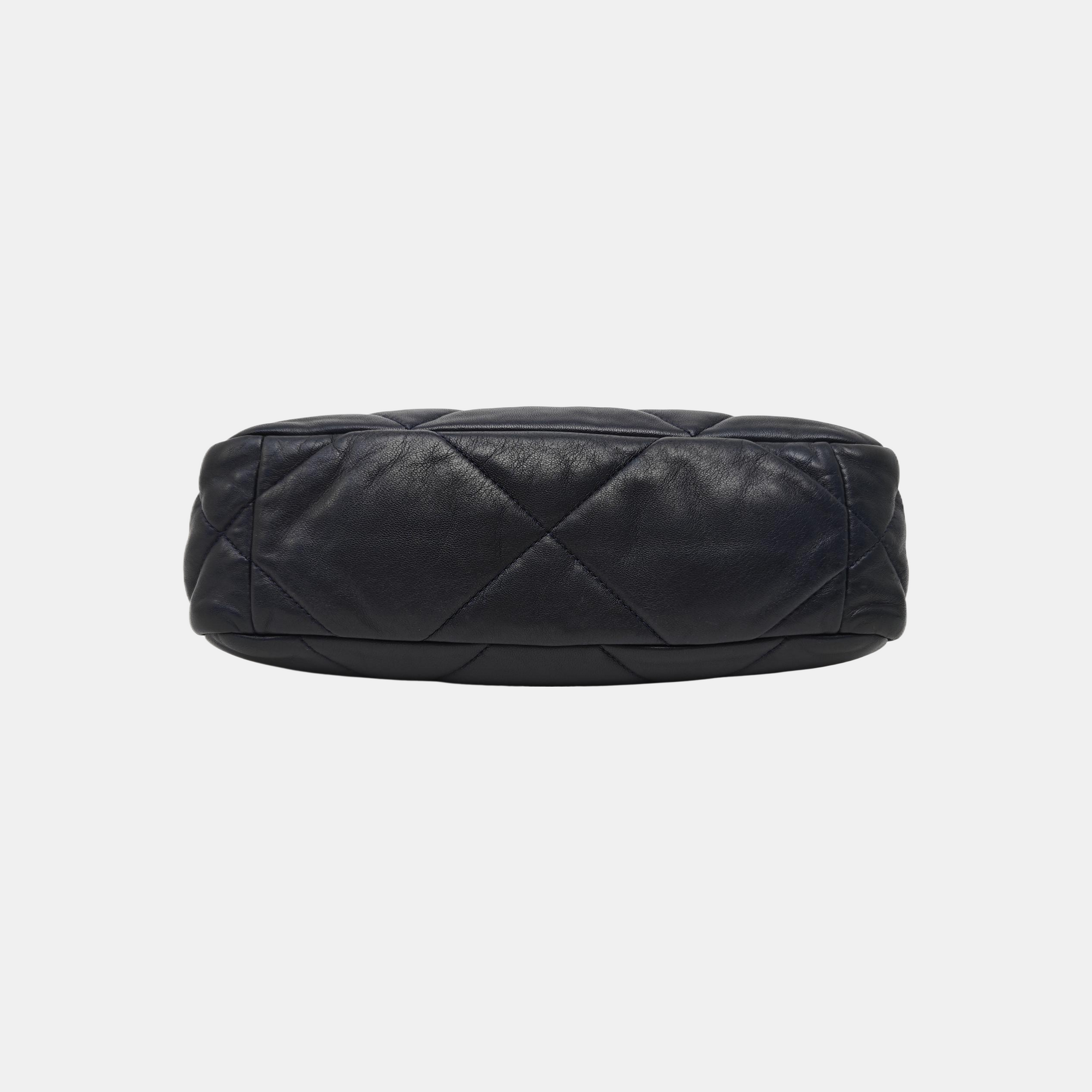 CHANEL 19 Small Quilted Lambskin Blue