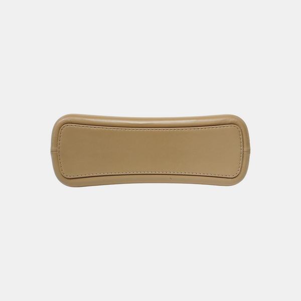 GABRIELLE Medium Chevron Calfskin Beige