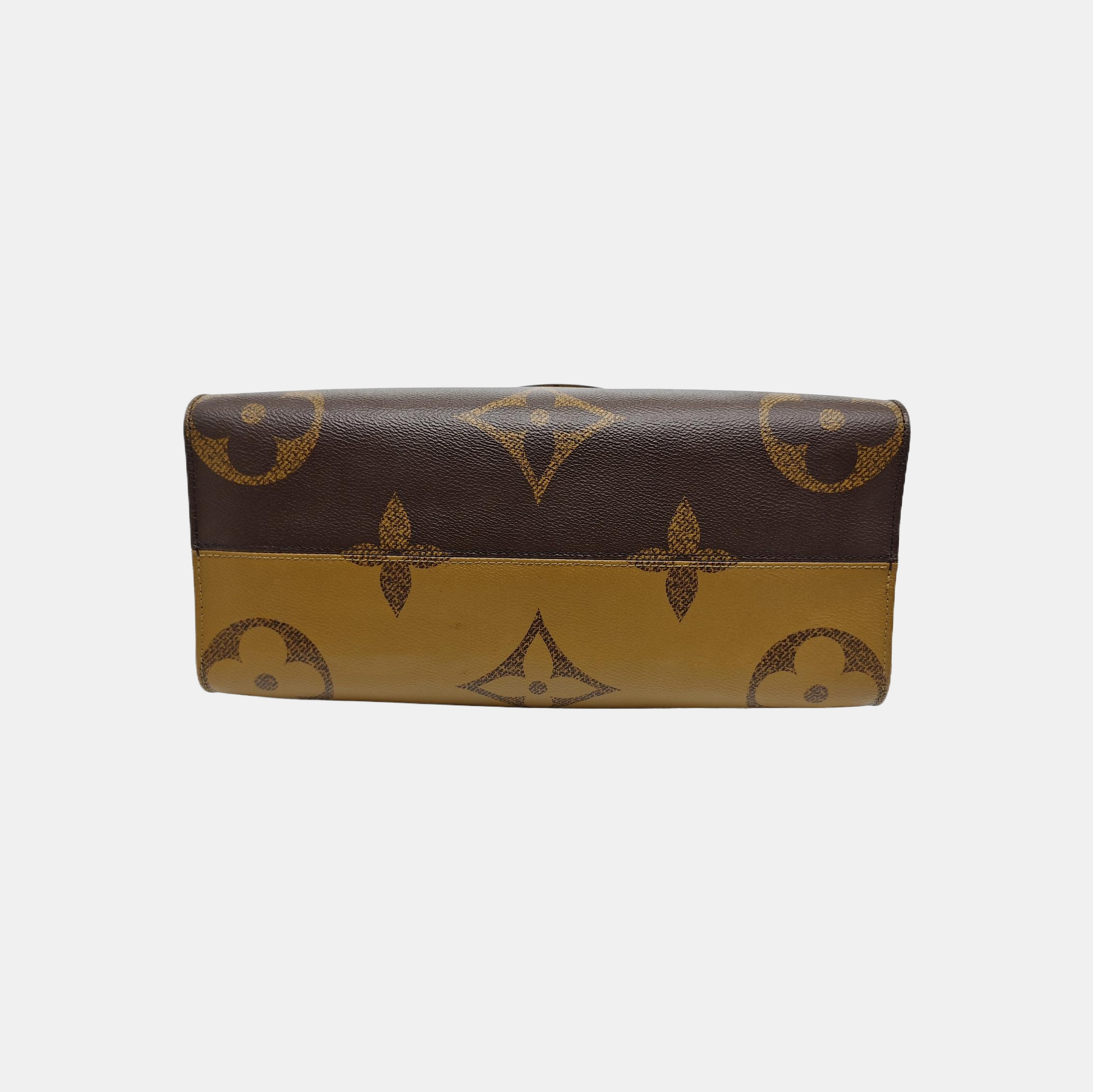 ONTHEGO MM Monogram Coated Canvas Brown