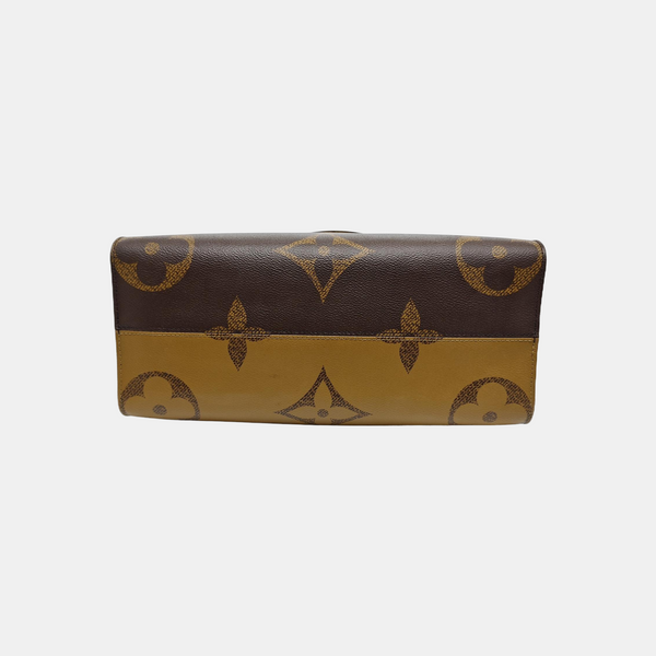 ONTHEGO MM Monogram Coated Canvas Brown