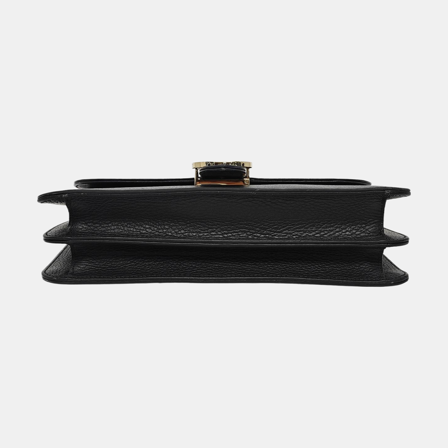 Authenticated pre-owned  Interlocking G Large Calfskin Black - Shoulder Bag at Looply