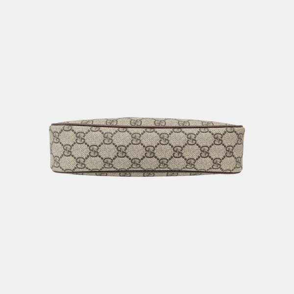 Ophidia Small Monogram Coated Canvas Brown