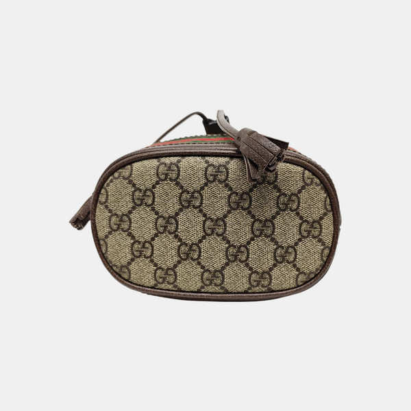 Ophidia Mini Monogram Coated Canvas Beige