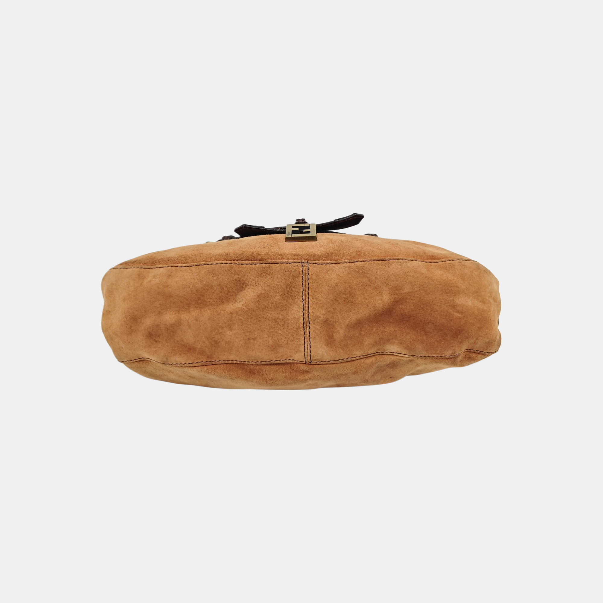 Suede Shoulder Bag Brown